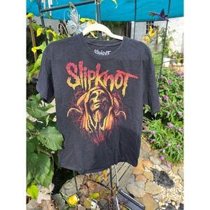 Slipknot T Shirt Heavy Metal Band Tee Black Graphic Print Menswear